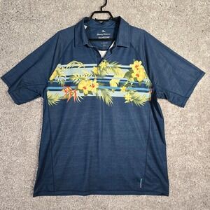Tommy Bahama Mens IslandZone Floral Polo Shirt XL Resort Casual Tropical